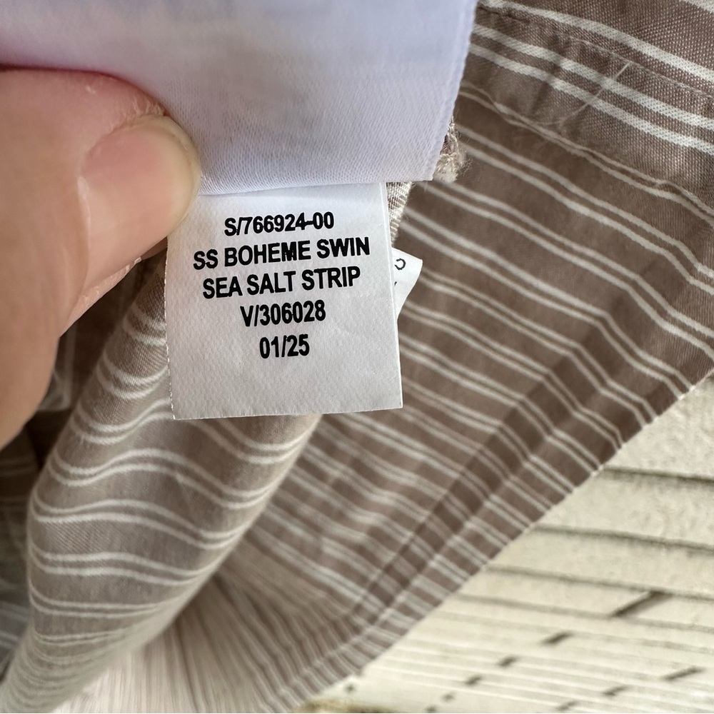Old Navy Striped Off Shoulder Mini Swing Dress Cotton Pockets Boho XXL Tall - Picture 6 of 13